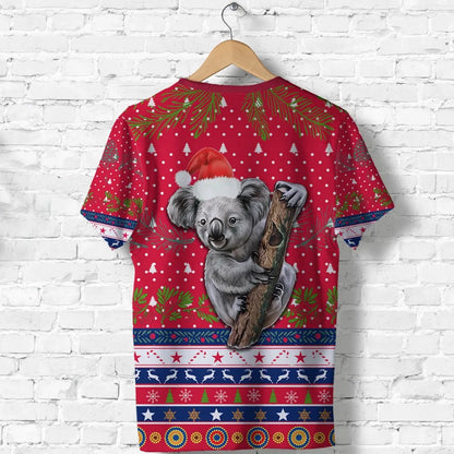 Australia Christmas Aboriginal T Shirt Koala Version