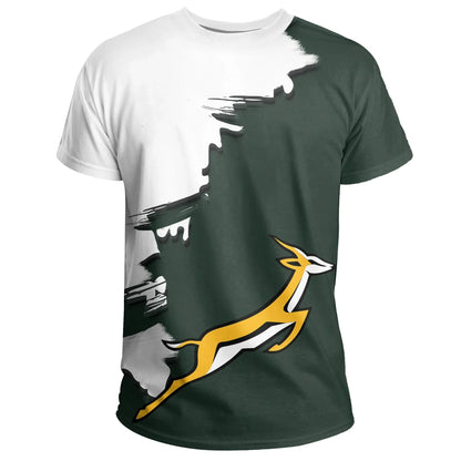 South Africa Springbok Unique T Shirt Scratch Style