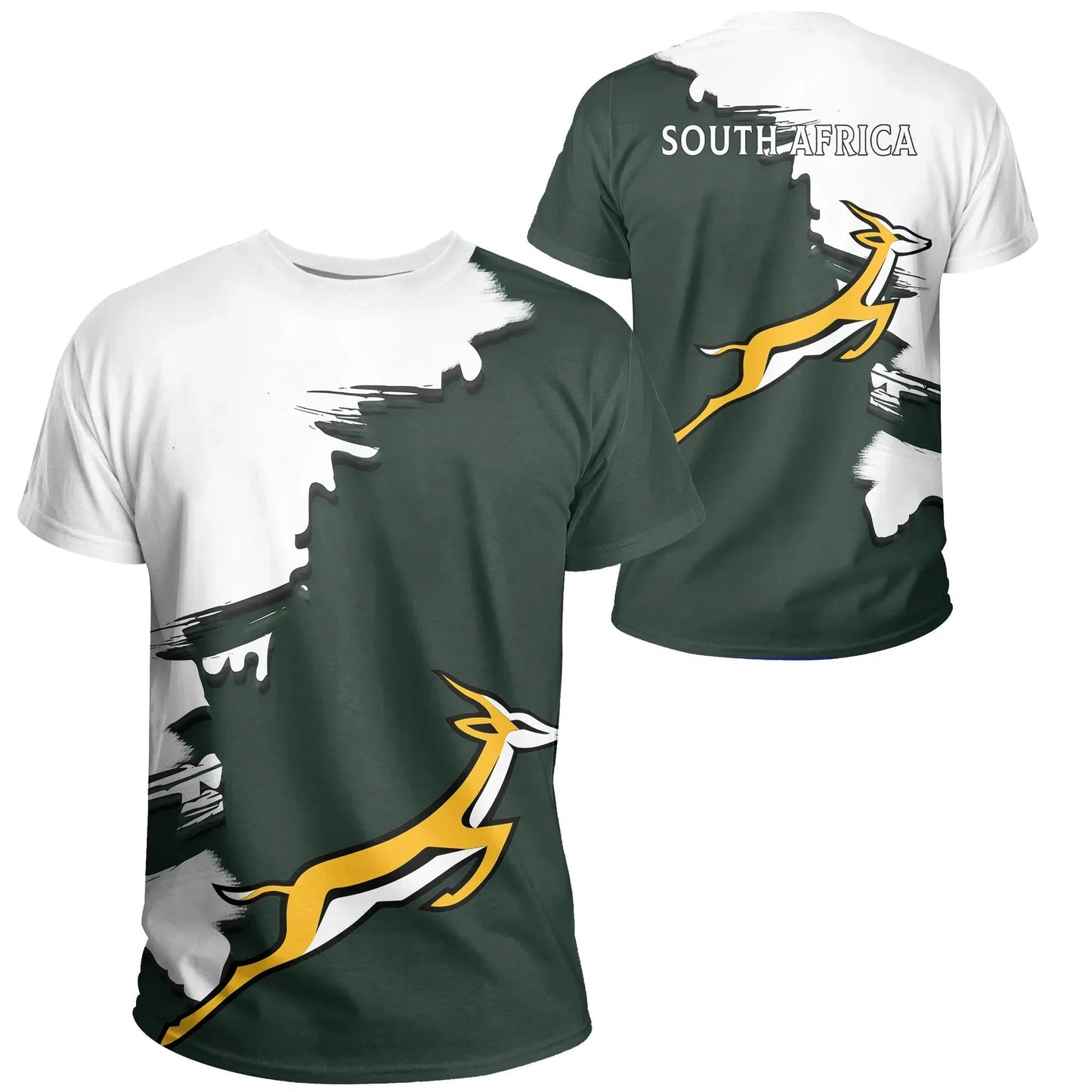 South Africa Springbok Unique T Shirt Scratch Style