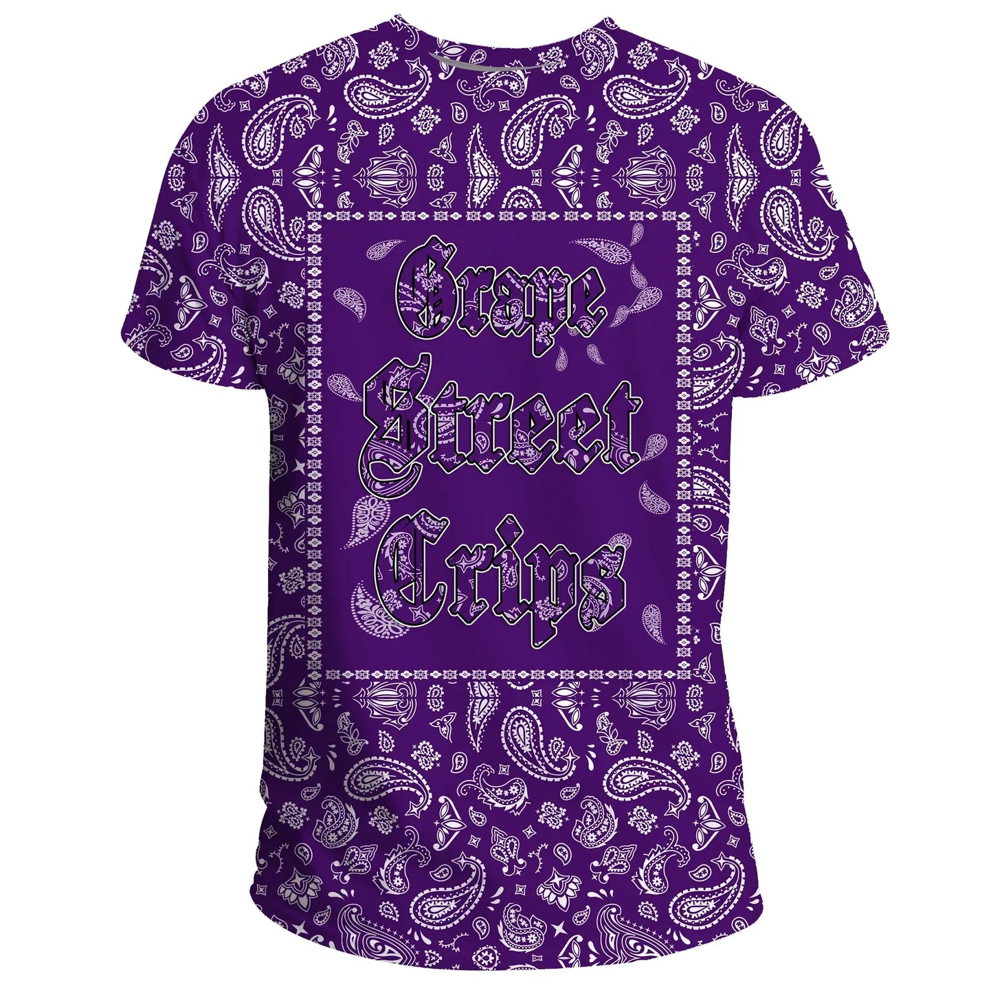 Grape Street Crips T-Shirt - Purple Bandana Unisex Printed Shirt