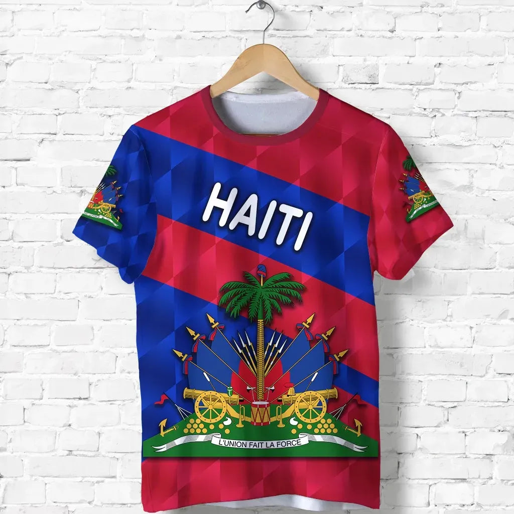 Haiti T Shirt Sporty Style Haiti Coat of Arms Printed Shirt
