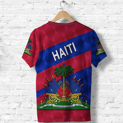 Haiti T Shirt Sporty Style Haiti Coat of Arms Printed Shirt