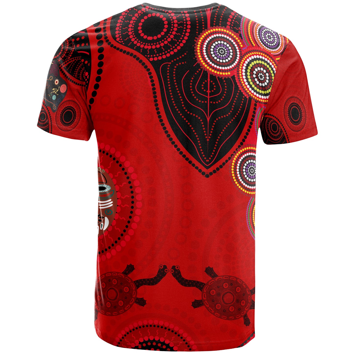 Custom Text Aboriginal T Shirt Animal Dot Patterns