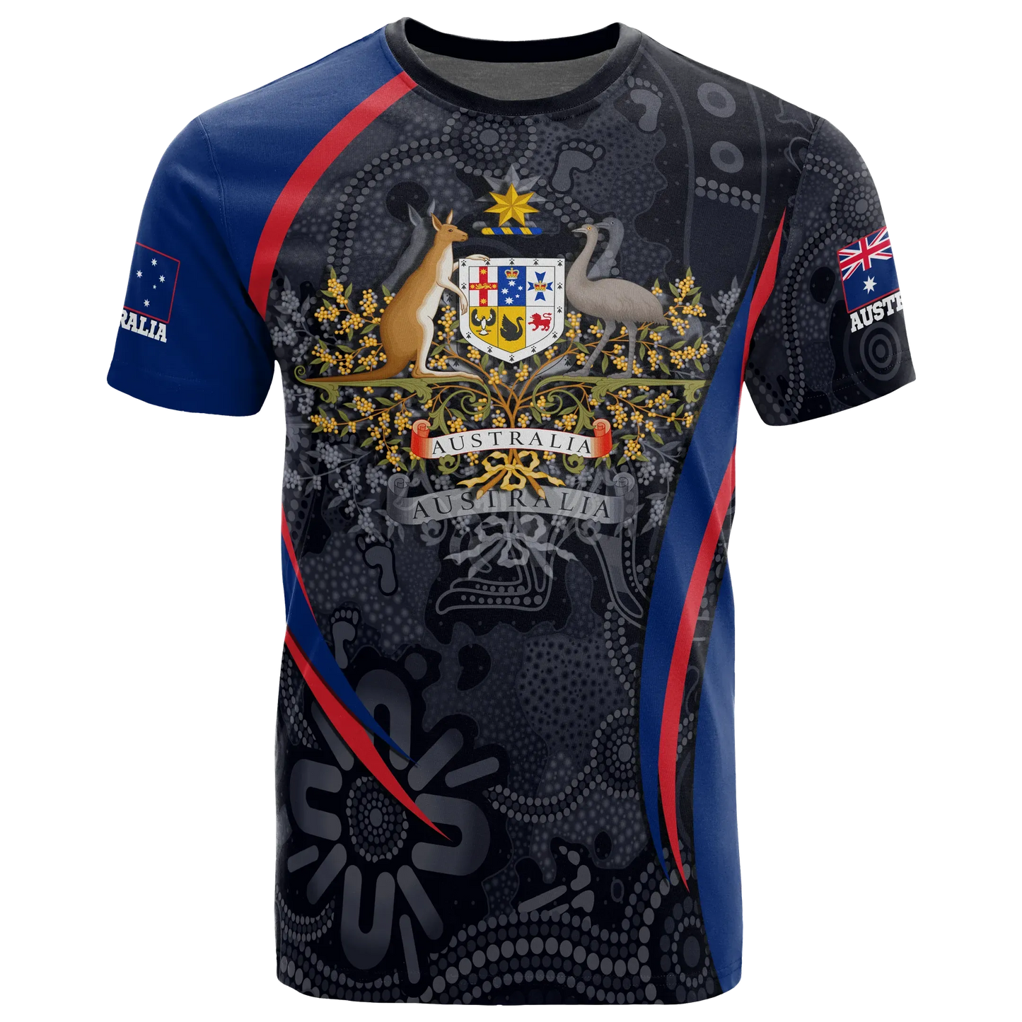 Australia T Shirt Australia Coat Of Arms T Shirt Aussie Spirit Unisex