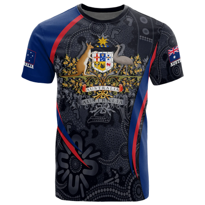 Australia T Shirt Australia Coat Of Arms T Shirt Aussie Spirit Unisex
