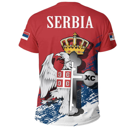Serbia Special T Shirt Serbian Eagle / Orthodox Cross