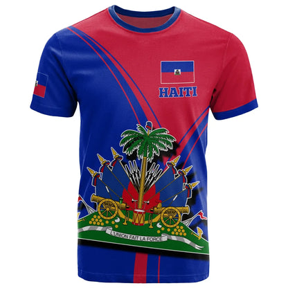 Haiti T Shirt Haitian Pride Haiti Coat of Arms Printed Shirt