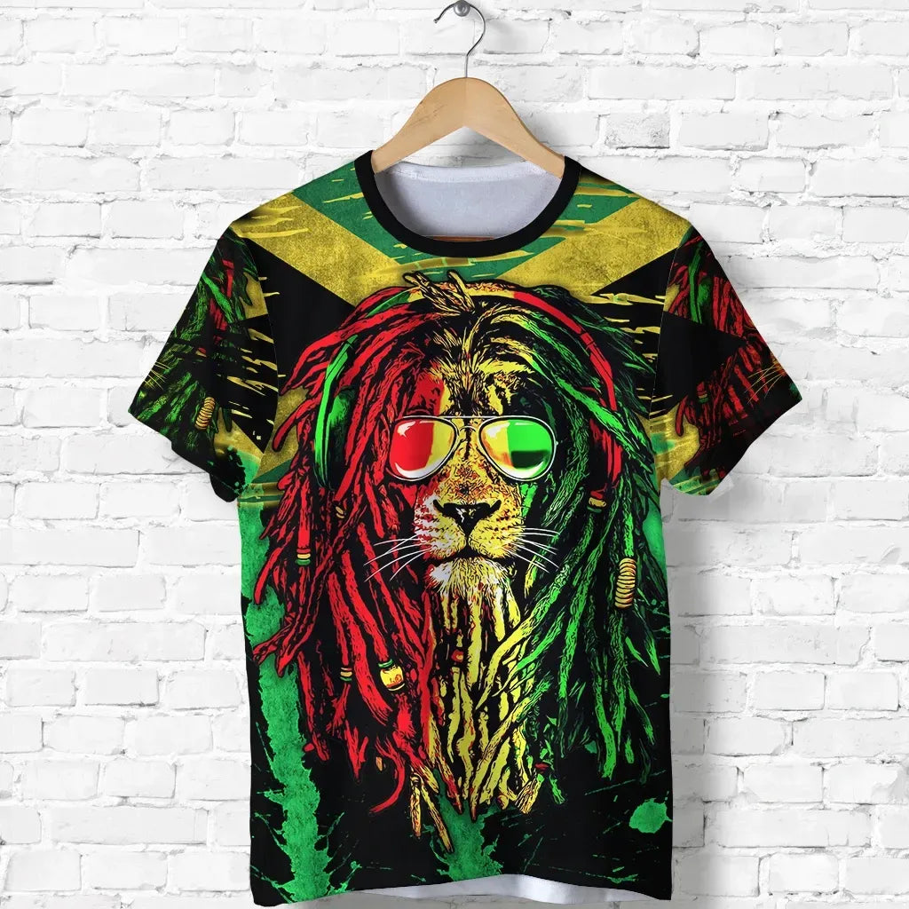 Jamaica Lion T Shirt Reggae Music