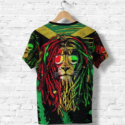 Jamaica Lion T Shirt Reggae Music
