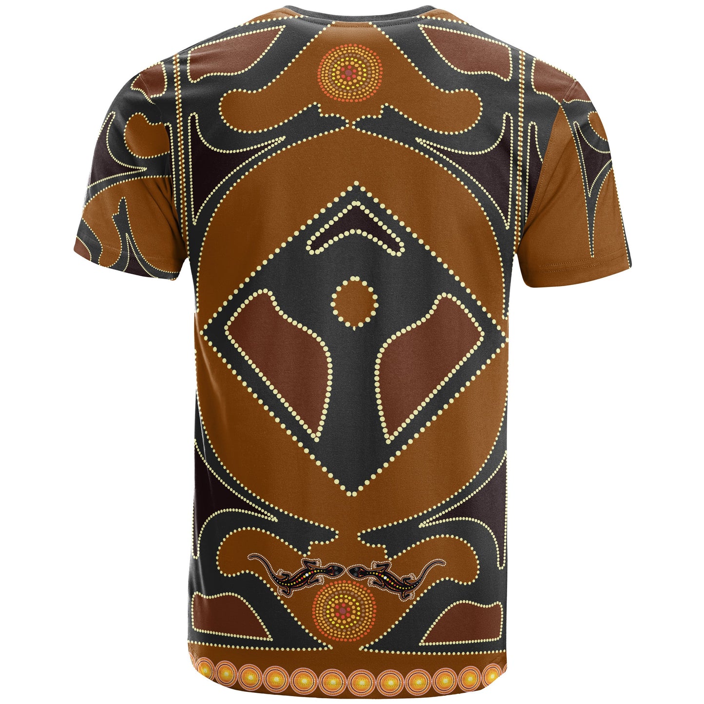 1S Aboriginal T Shirt Lizard, Kangaroo Dot Patterns