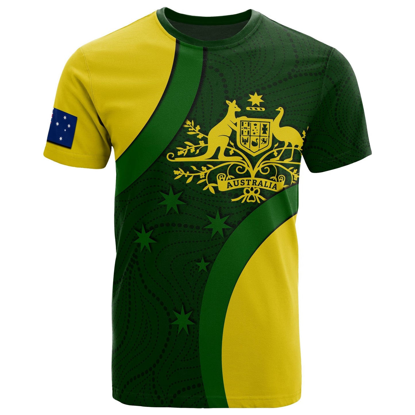 Australia T Shirt Hoodie Australia Coat Of Arms T Shirt National Colors Unisex