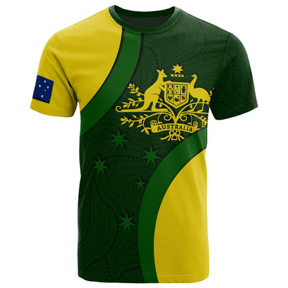 Australia T Shirt Hoodie Australia Coat Of Arms T Shirt National Colors Unisex