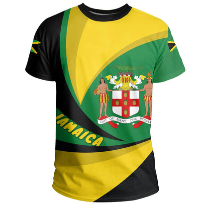 T Shirt Jamaica Lion Coat Of Arms Tee Storm Style