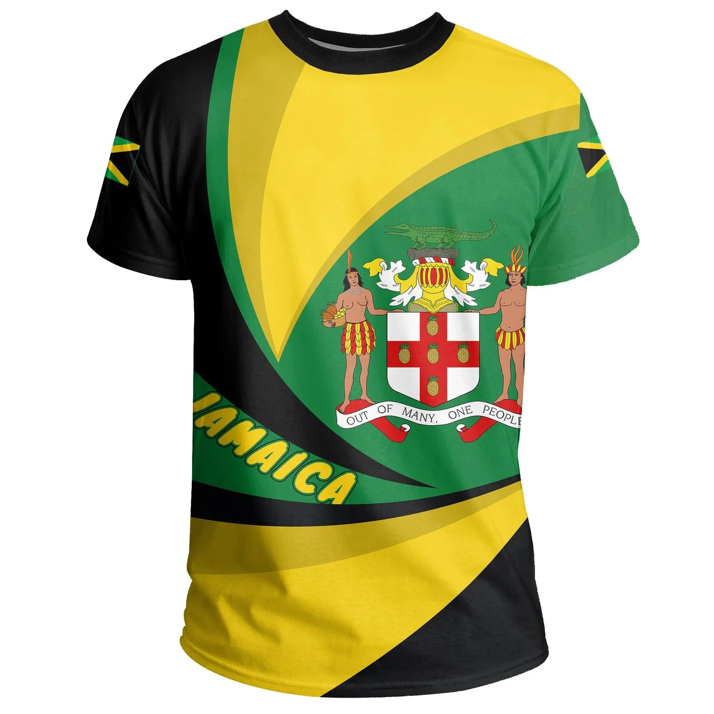 T Shirt Jamaica Lion Coat Of Arms Tee Storm Style