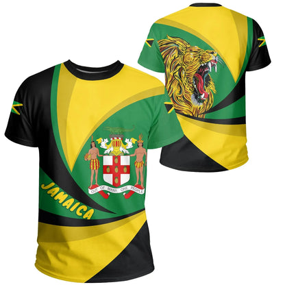 T Shirt Jamaica Lion Coat Of Arms Tee Storm Style