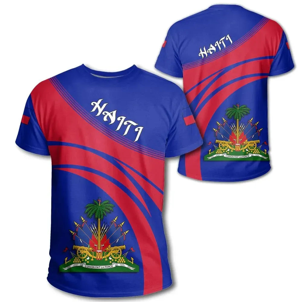 Haiti Coat Of Arms T Shirt Cricket Style W