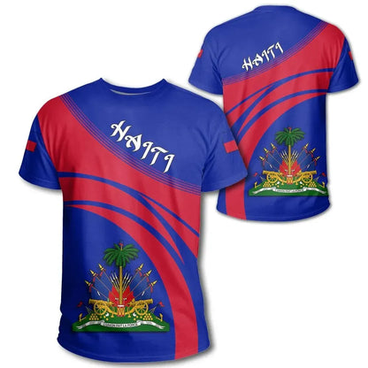 Haiti Coat Of Arms T Shirt Cricket Style W