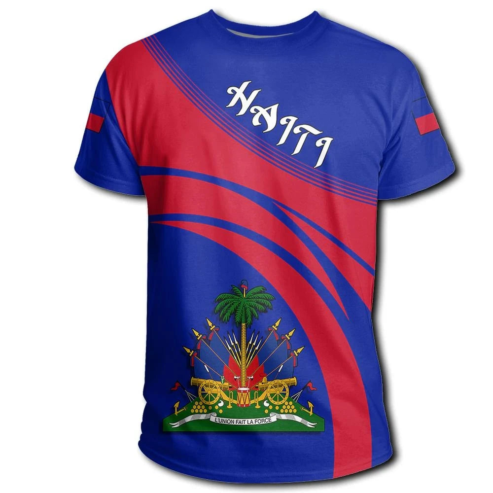 Haiti Coat Of Arms T Shirt Cricket Style W