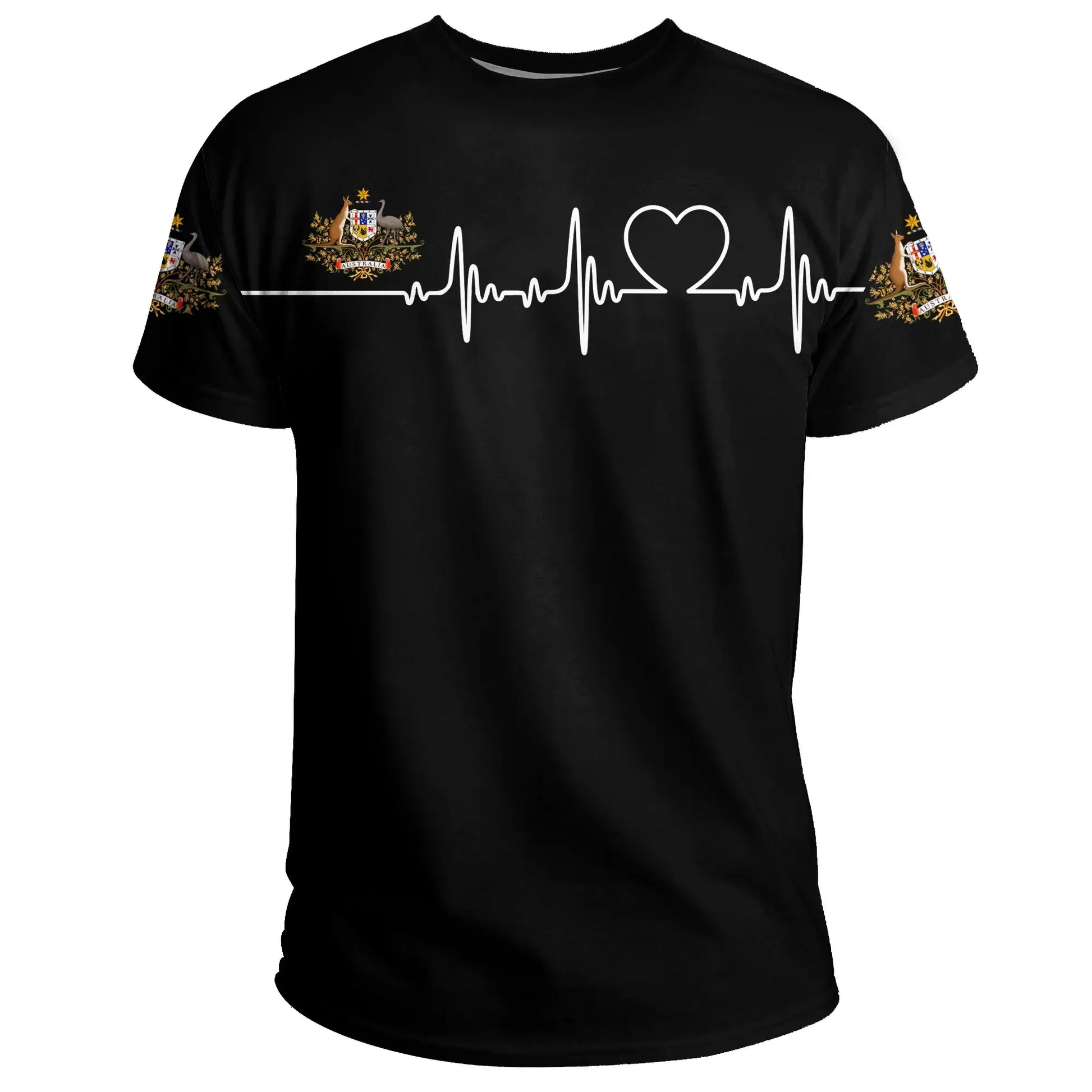 Australia T Shirt Heartbeat Women'S/Men'S