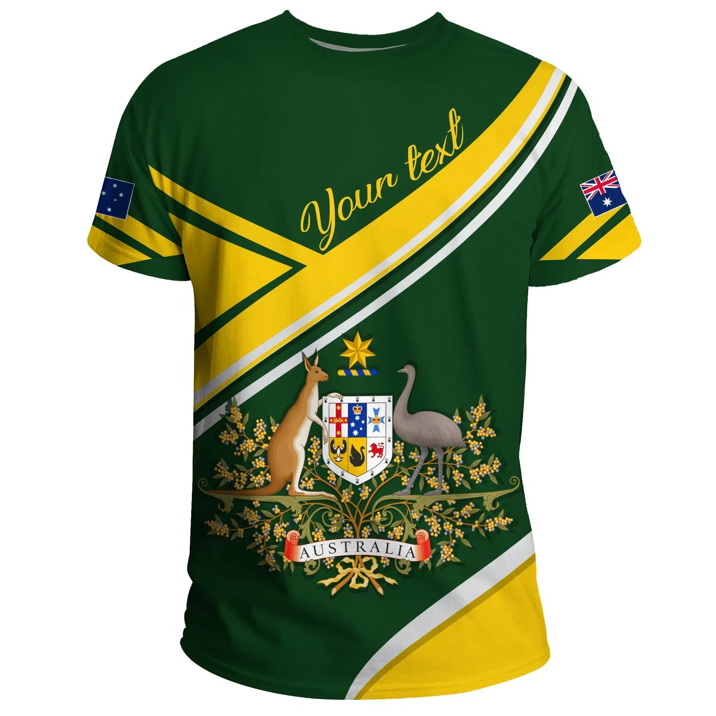 Custom Australia T Shirt, Australia Coat Of Arms Victory