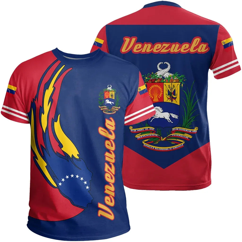 Venezuela T Shirt Ball Style Red