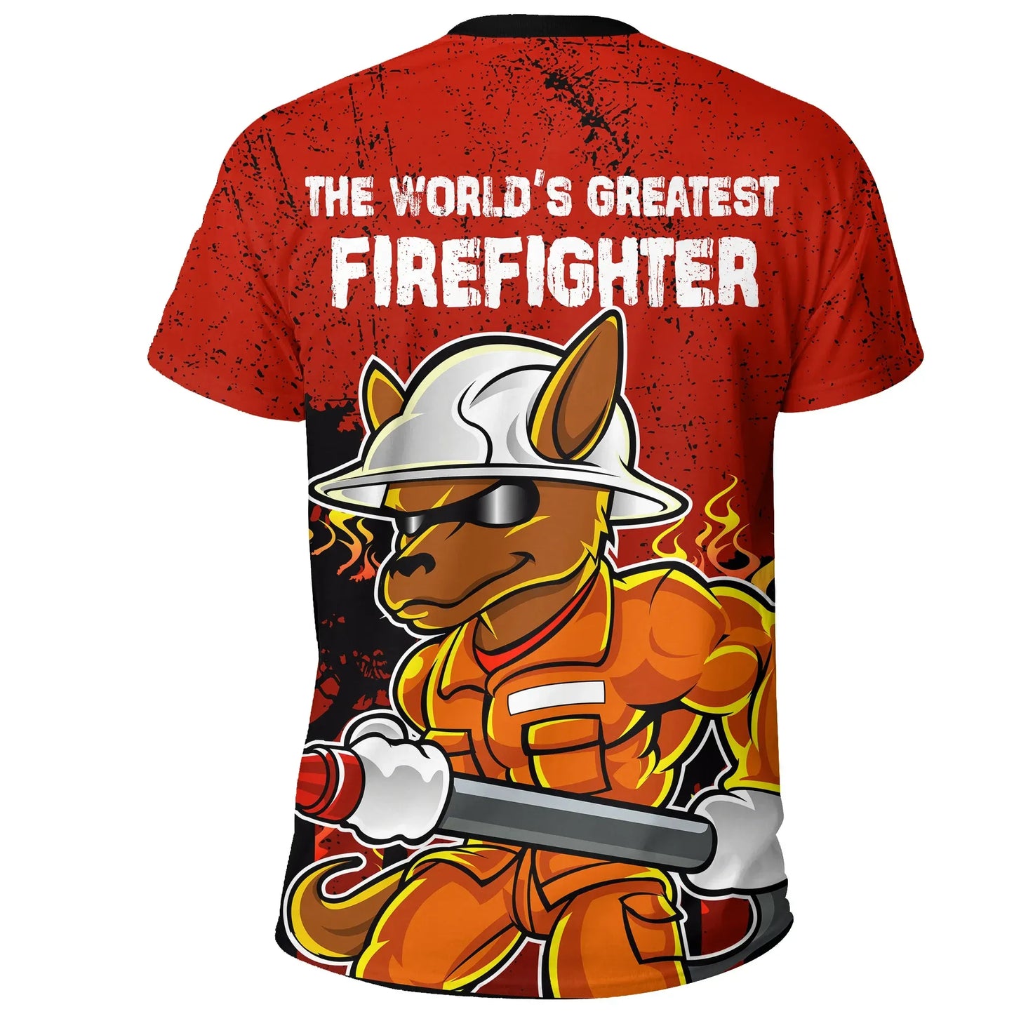 Australia T Shirt Kangaroo Firefighter The World'S Greatest