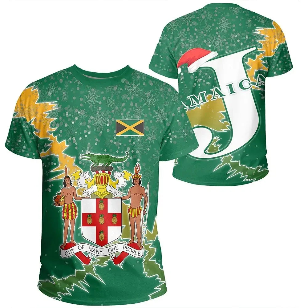 Jamaica Christmas Coat Of Arms T Shirt X Style