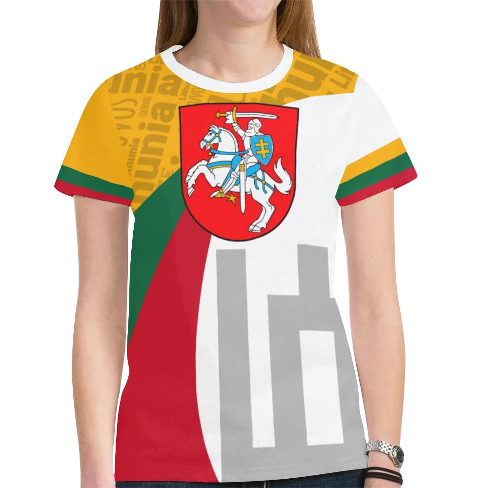Lithuania Flag T Shirt Typecast Style
