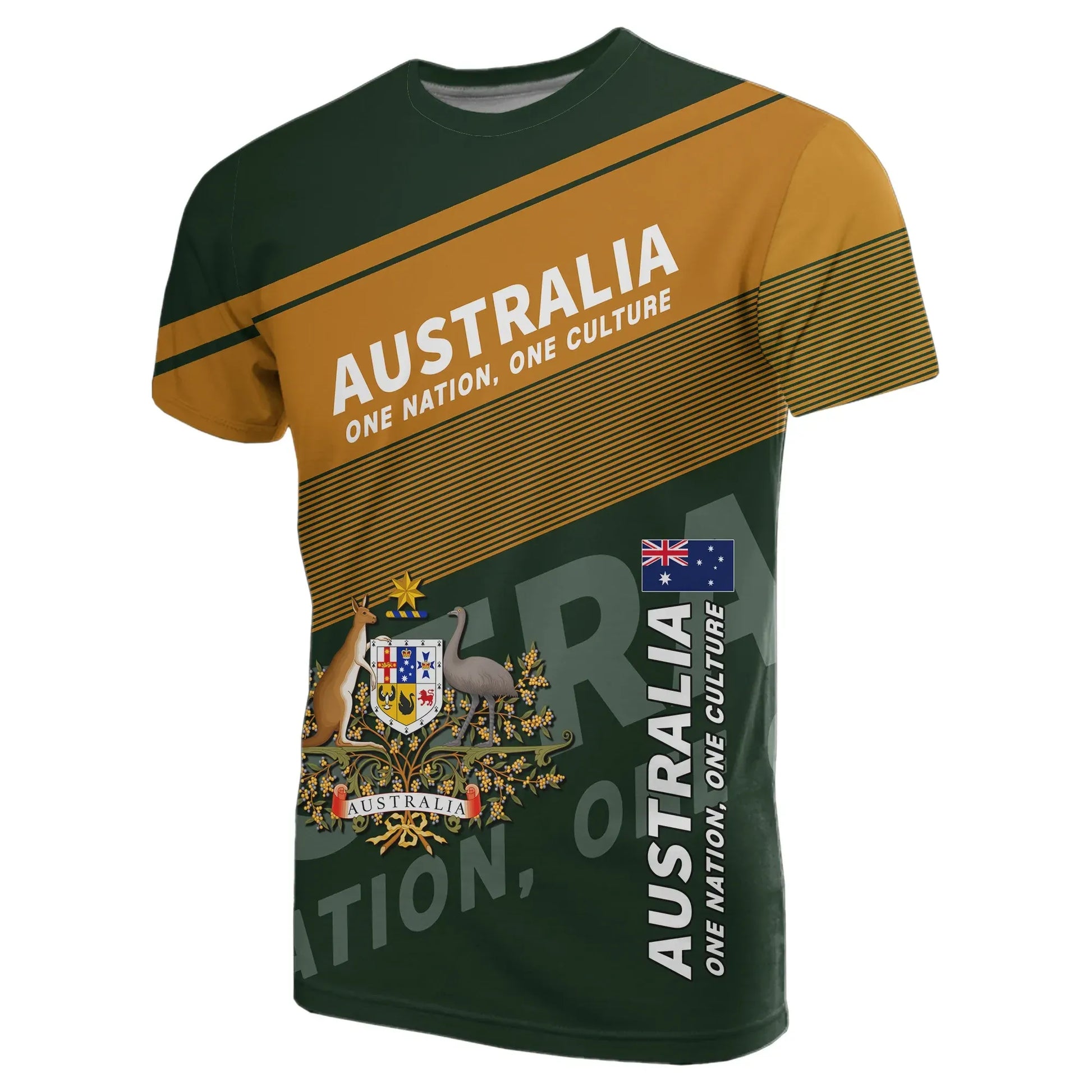 Australia T Shirt Flag Motto Limited Style