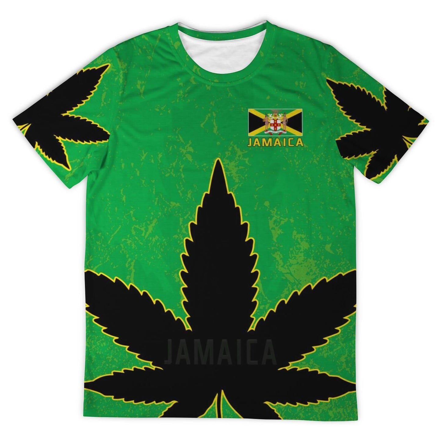 Jamaica Flag T Shirt Jamaica Coat of Arms Printed Shirt