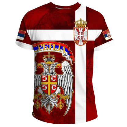 Serbia T Shirt Best Serbian Eagle Tattoo