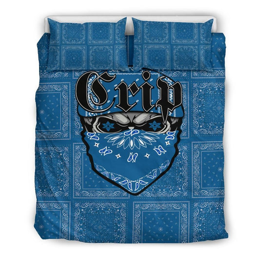 Crips Gang Bedding Set - Special Skull