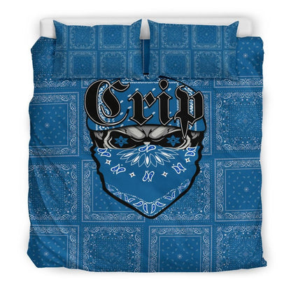 Crips Gang Bedding Set - Special Skull