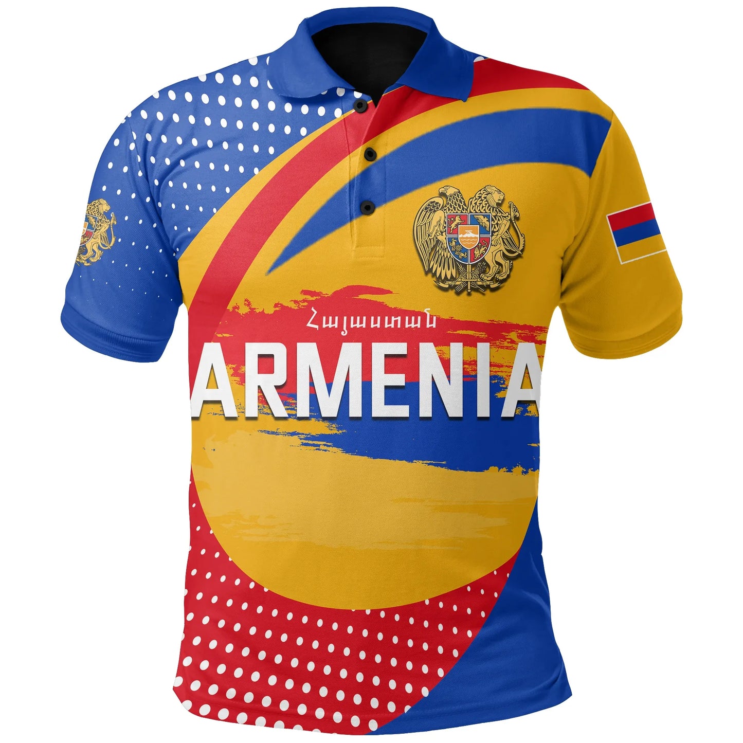 Armenian Polo Shirt Flag Simple Sport Version T