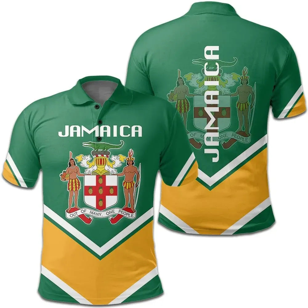 Jamaica Coat Of Arms Polo Lucian Style W