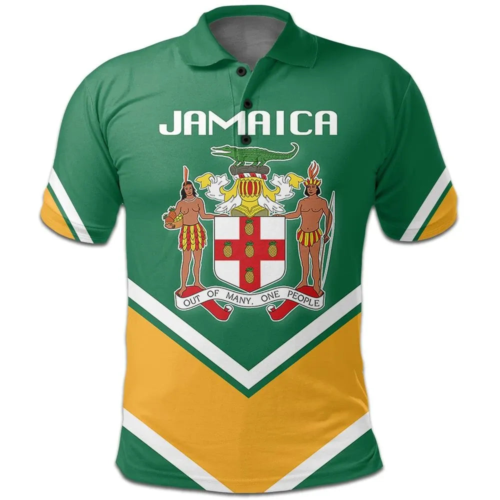 Jamaica Coat Of Arms Polo Lucian Style W