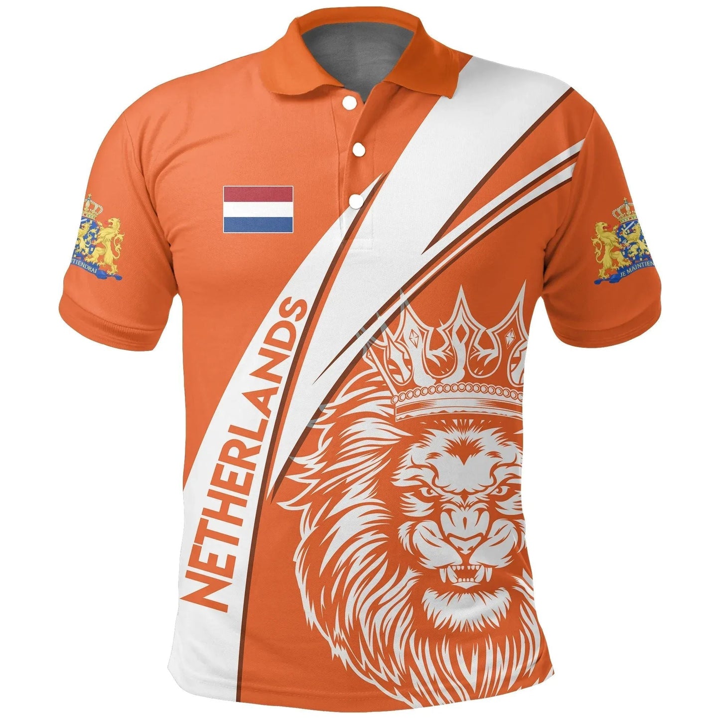 Netherlands Polo Shirt Netherlands Koningsdag Lion