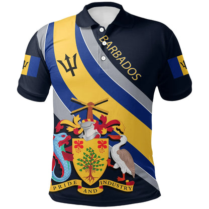 Barbados Polo Shirt Special Flag