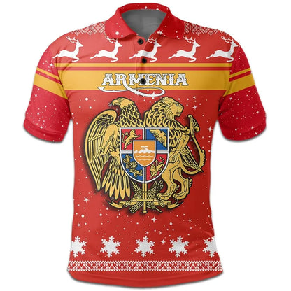 Christmas armenia Coat Of Arms Polo Shirt