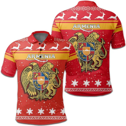 Christmas armenia Coat Of Arms Polo Shirt