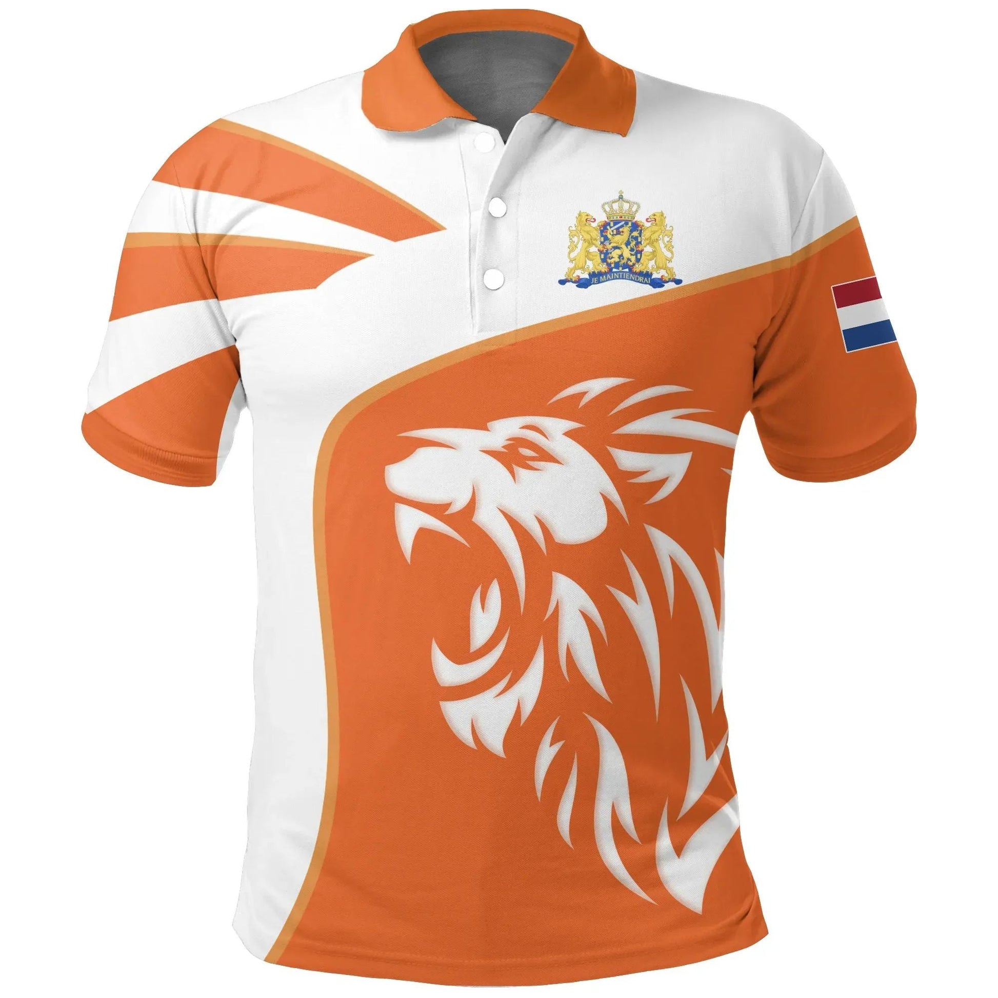 Netherlands Polo Shirt Netherlands Coat Of Arms Lion