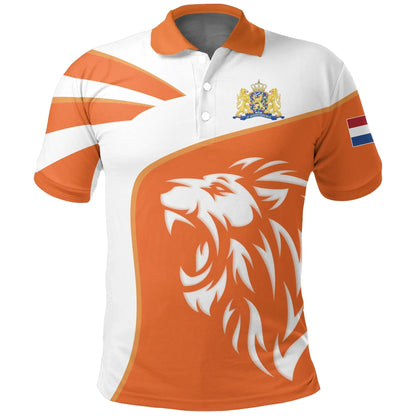 Netherlands Polo Shirt Netherlands Coat Of Arms Lion