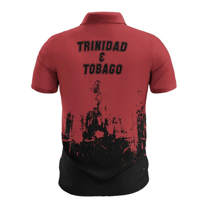 Trinidad and Tobago Mens All Over Print Polo Shirt