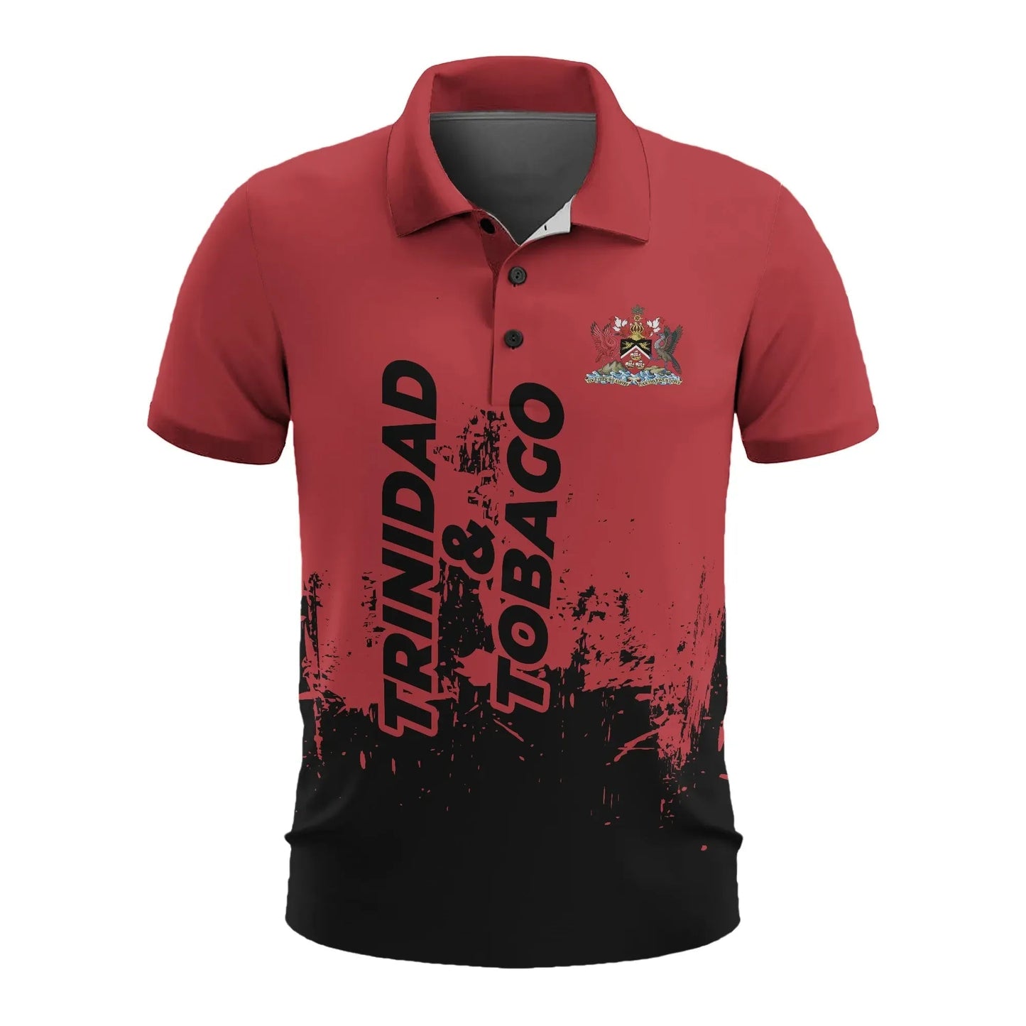 Trinidad and Tobago Mens All Over Print Polo Shirt