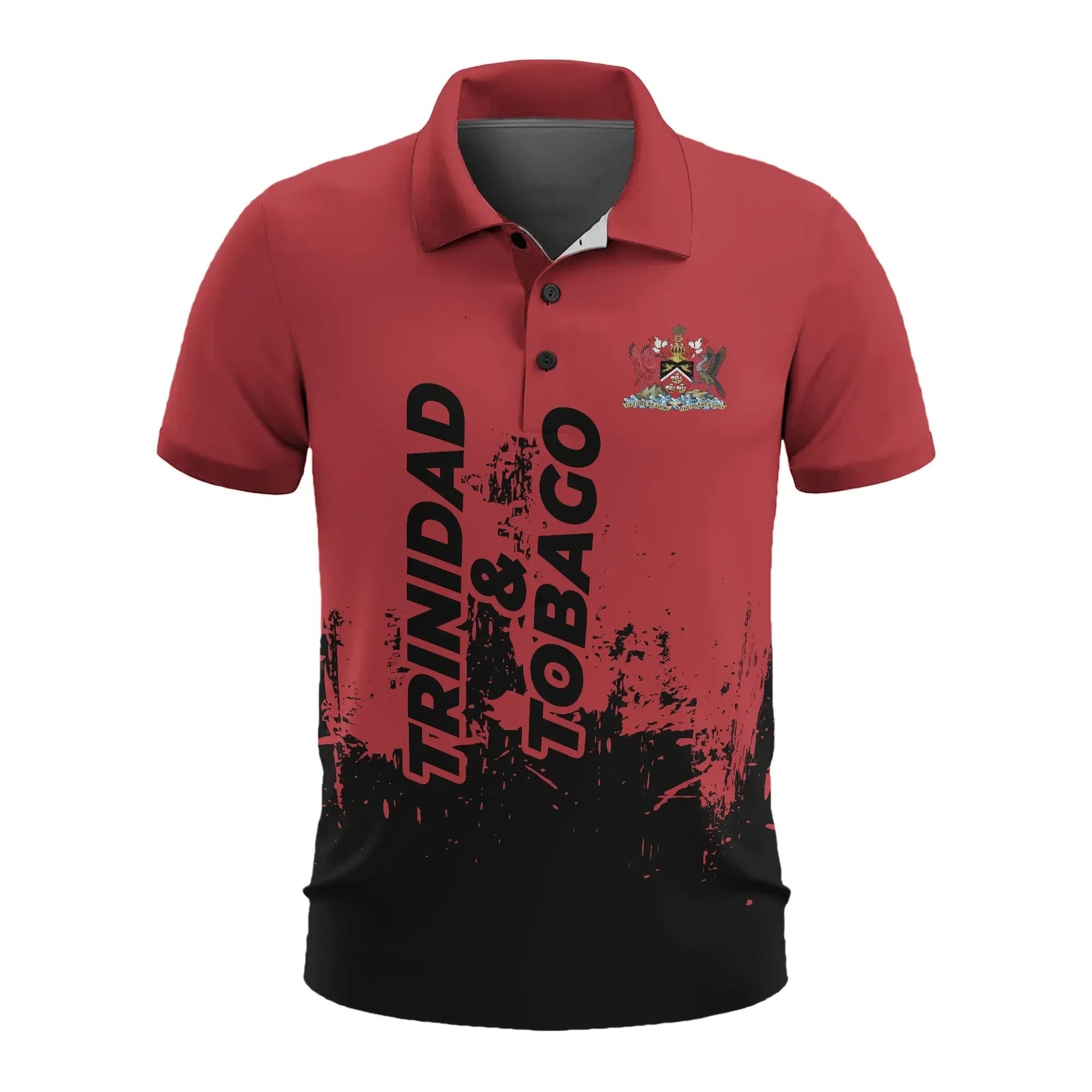 Trinidad and Tobago Mens All Over Print Polo Shirt