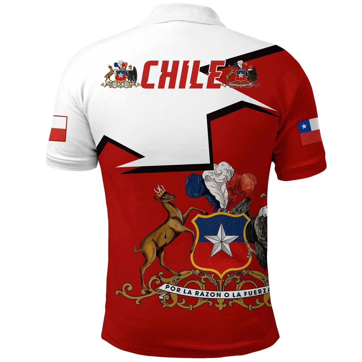 Chile Polo Shirt Special Coat of Arms