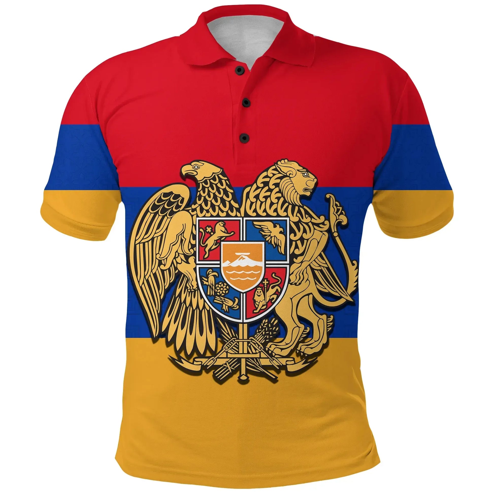 Coat Of Arms Armenia Polo Shirt Flag Pattern