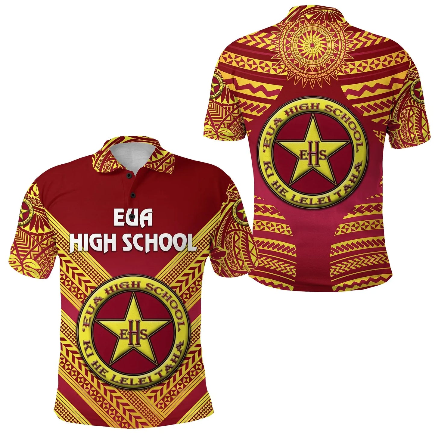 Eua High School Polo Shirt Creative Style Maroon