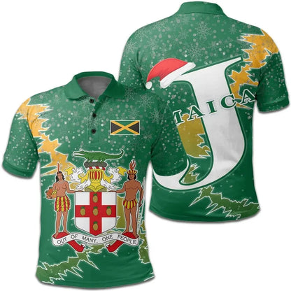 Jamaica Christmas Coat Of Arms Polo Shirt X Style