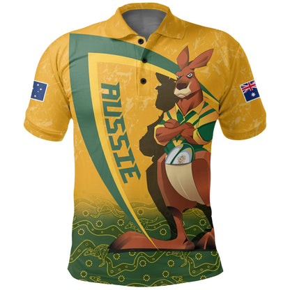 Australia Polo Shirt Rugby Kangaroo